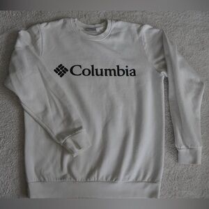 Columbia Men's Classic White Crewneck Sweater